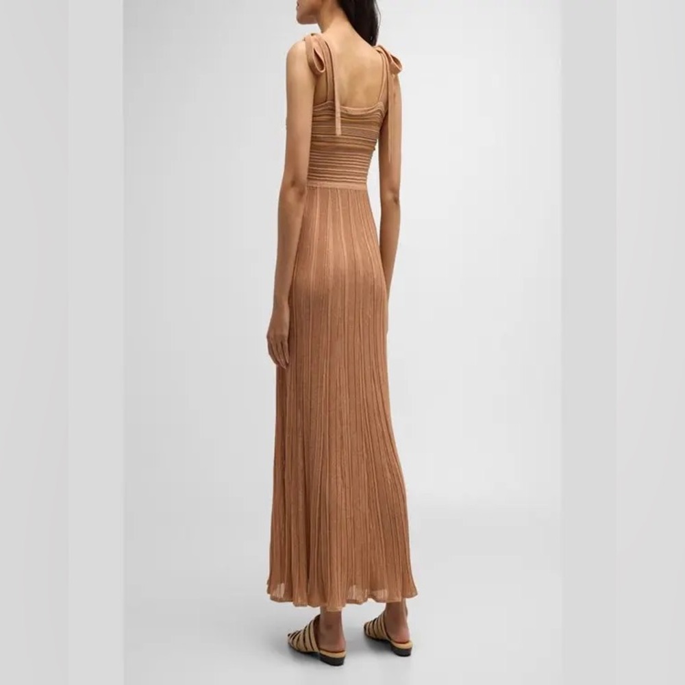 $1135 ZIMMERMANN 
Ottie Metallic Knit Midi Dress size 0/ xs - Picture 2 of 13